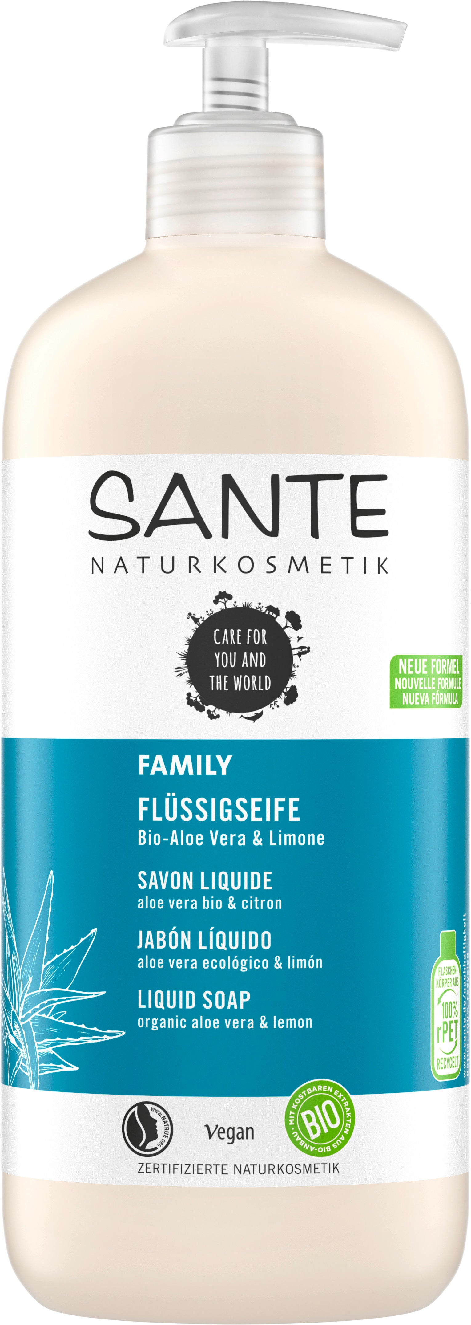 Family Flüssigseife Bio-Aloe Vera & Limone 500 ml