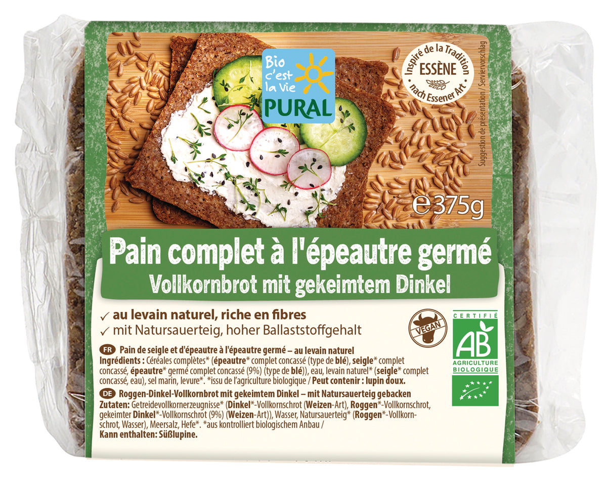 Vollkorn-Brot mit gekeimtem Dinkel 375 g