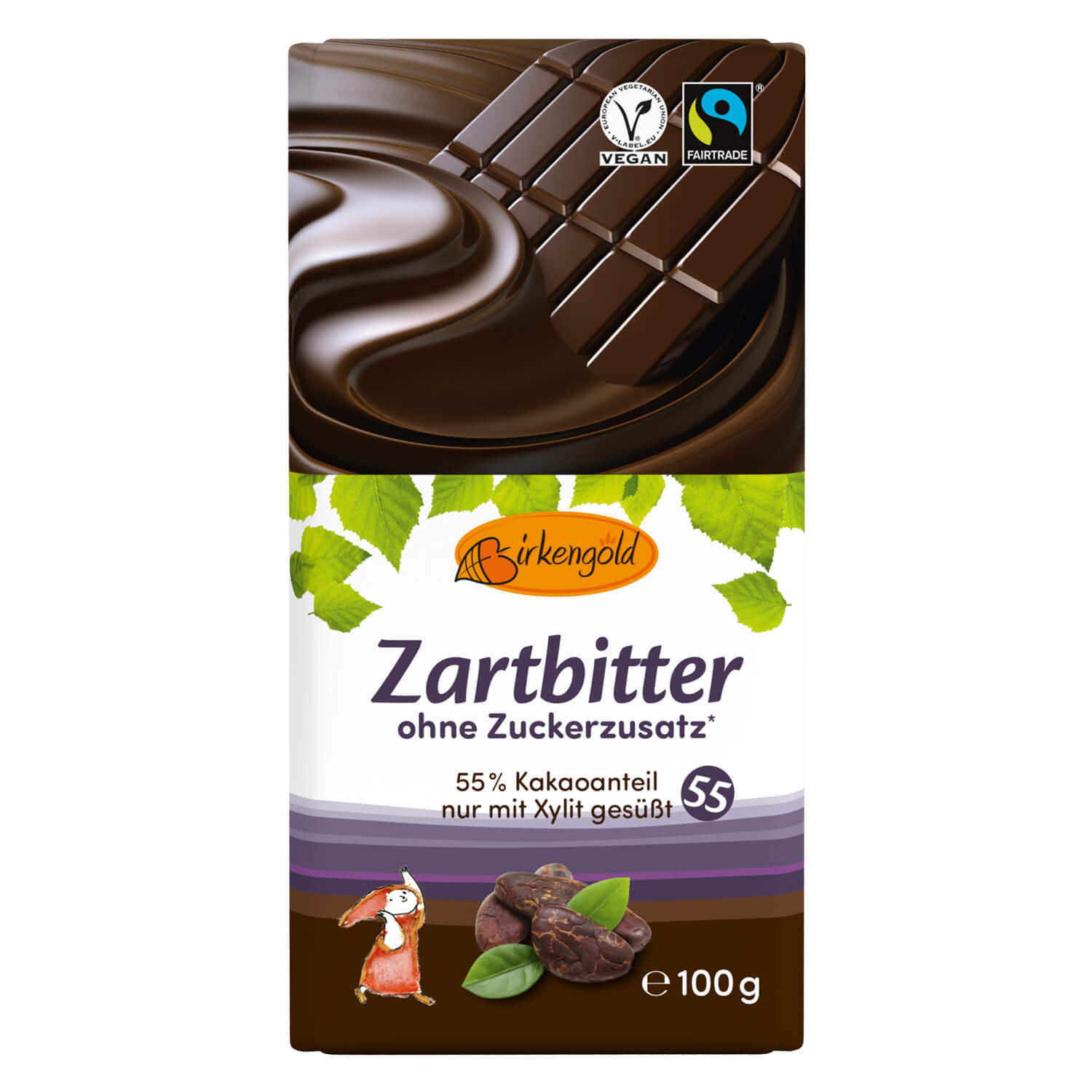 Zartbitter Schokolade  Xylit-gesüßt 100 g