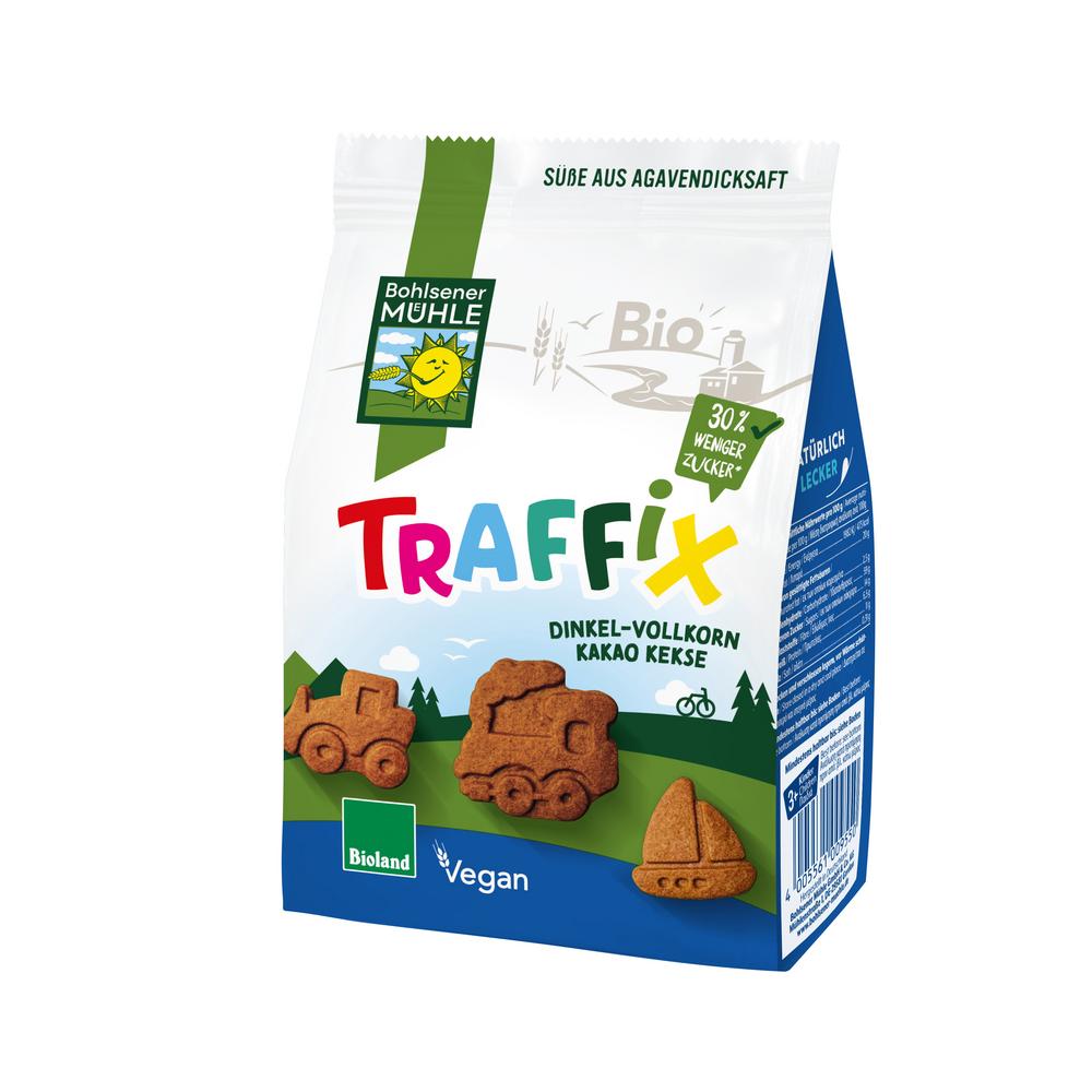 TraffiX Dinkel Vollkornkekse mit Kakao 125 g
