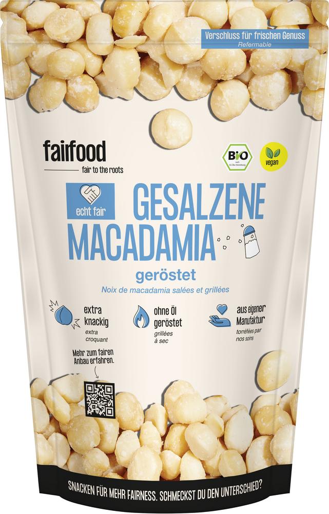 Macadamia geröstet & gesalzen Doypack 125 g