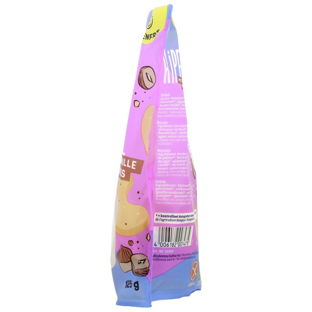 Vanille Kipferl mit Haselnusse glutenfrei 125 g