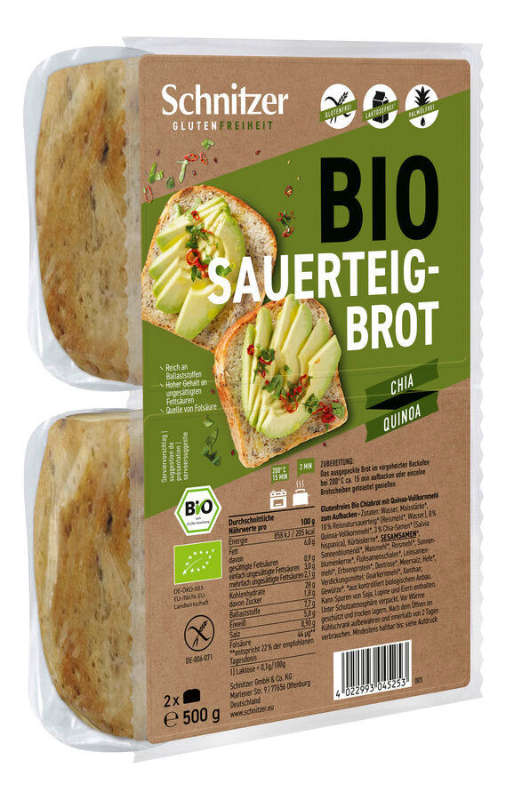 Chia +Quinoa Chiabrot mit Quinoa-VK-Mehl 500 g