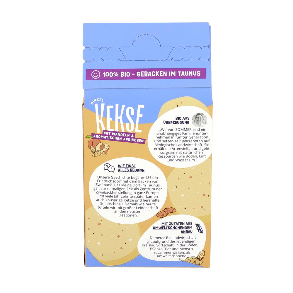 Dinkelkeks Mandel-Aprikose demeter 150 g