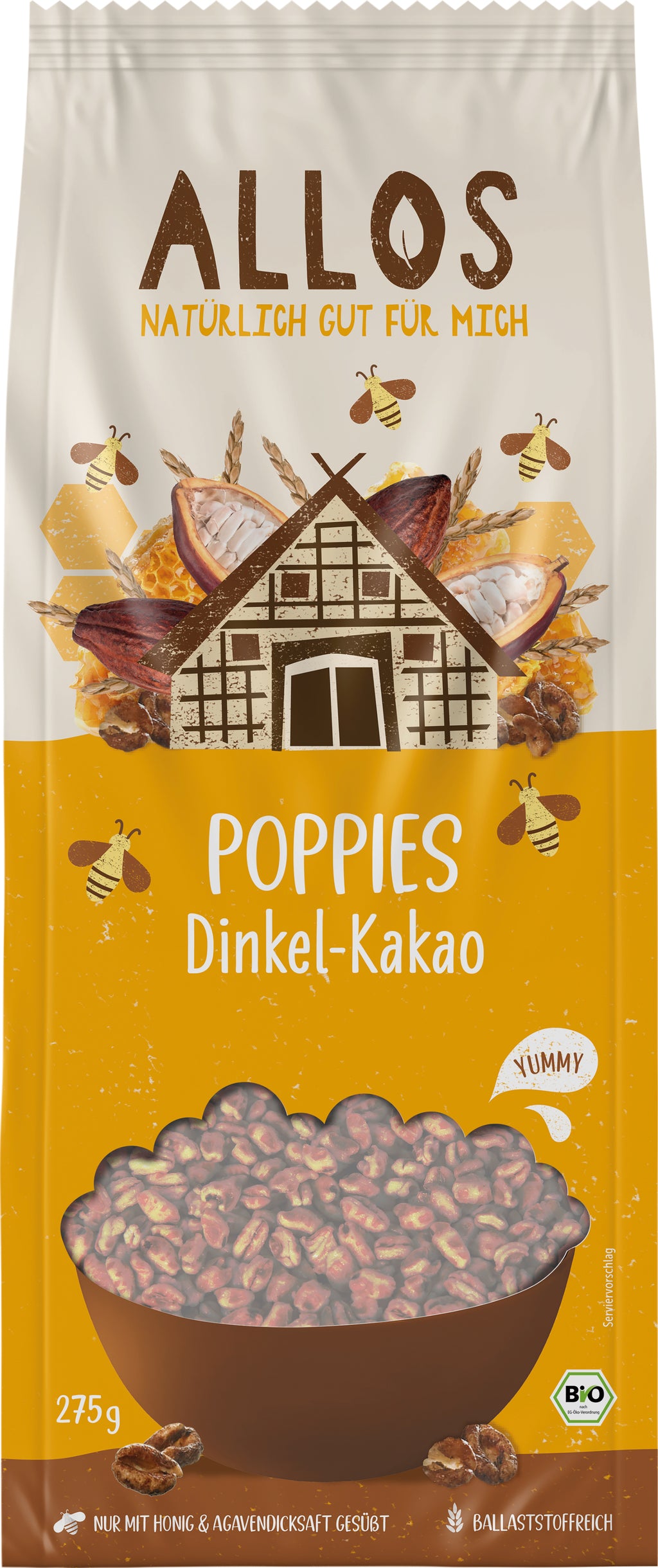 Dinkel-Kakao-Poppies 275 g
