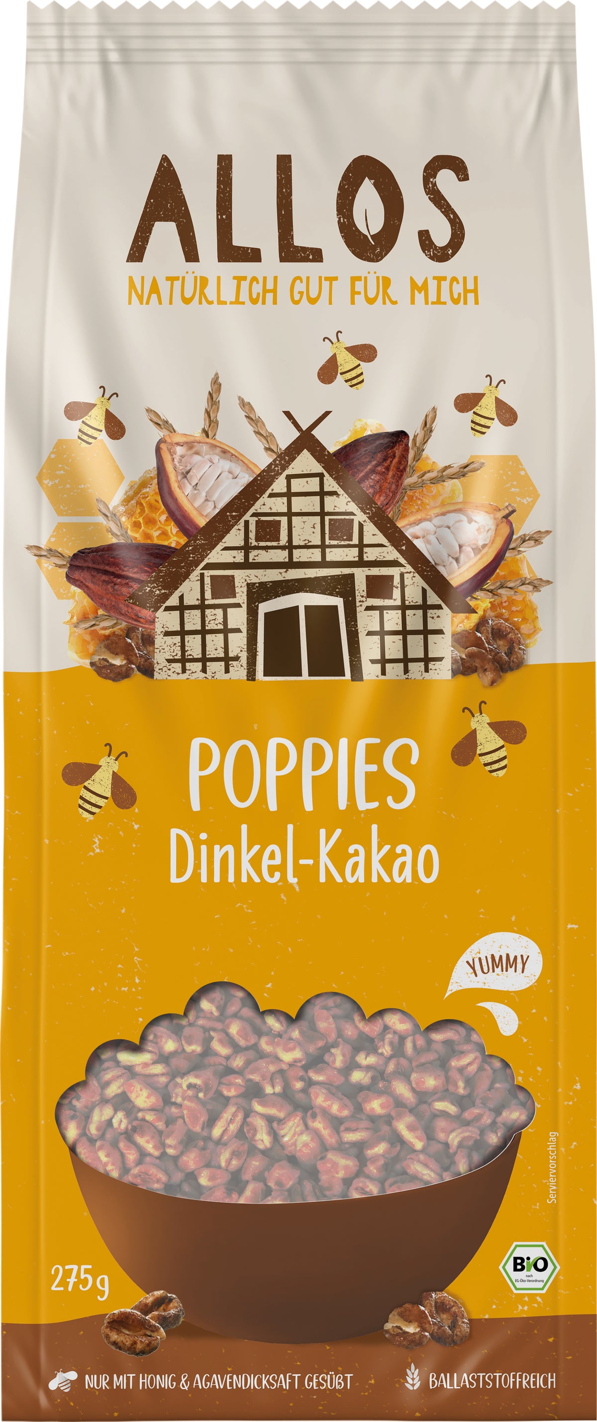 Dinkel-Kakao-Poppies 275 g
