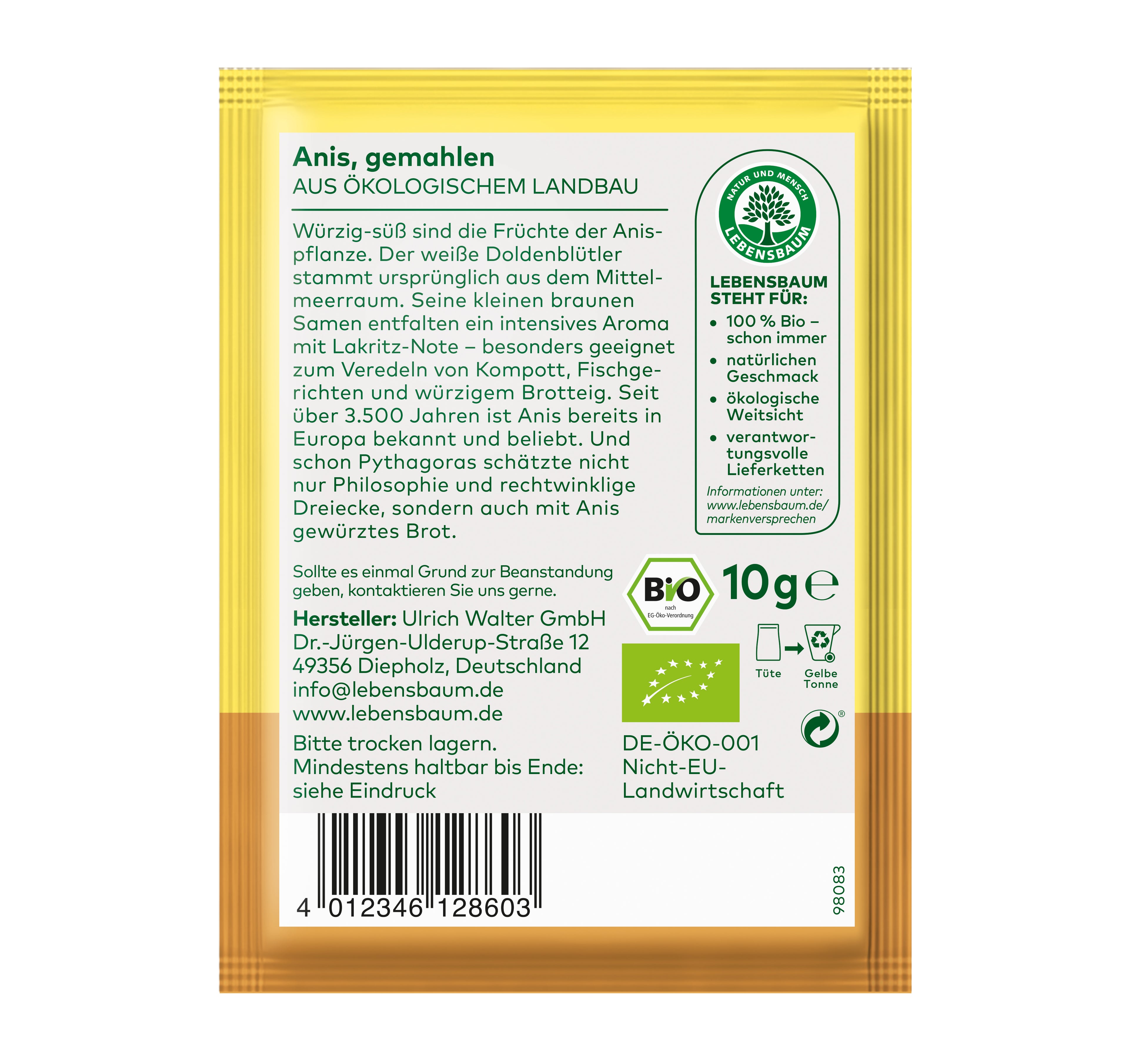Anis gemahlen 10 g