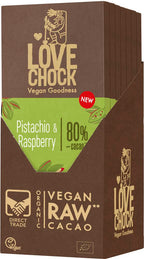 RAW Pistachio & Raspberry 80% Tafel 70 g