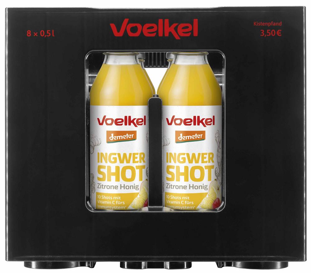 Ingwer Shot Zitrone Honig demeter 500 ml