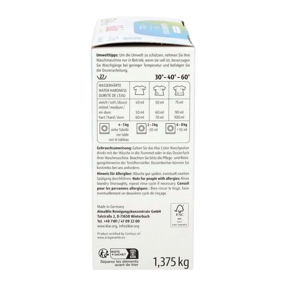 Basis Compact Color Pulver 22 Waschgänge 1375 g