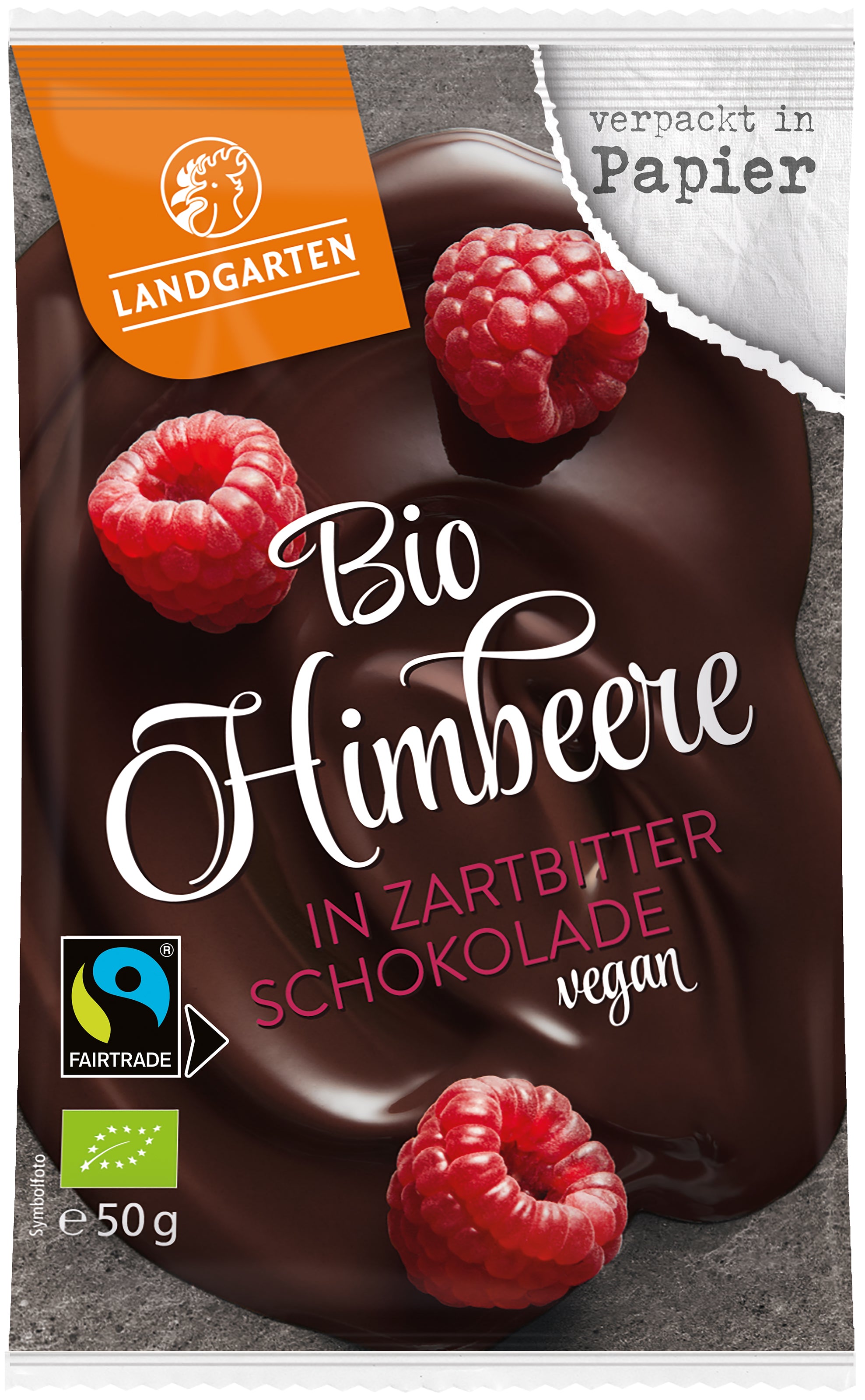 Himbeere in Zartbitter-Schokolade 50 g