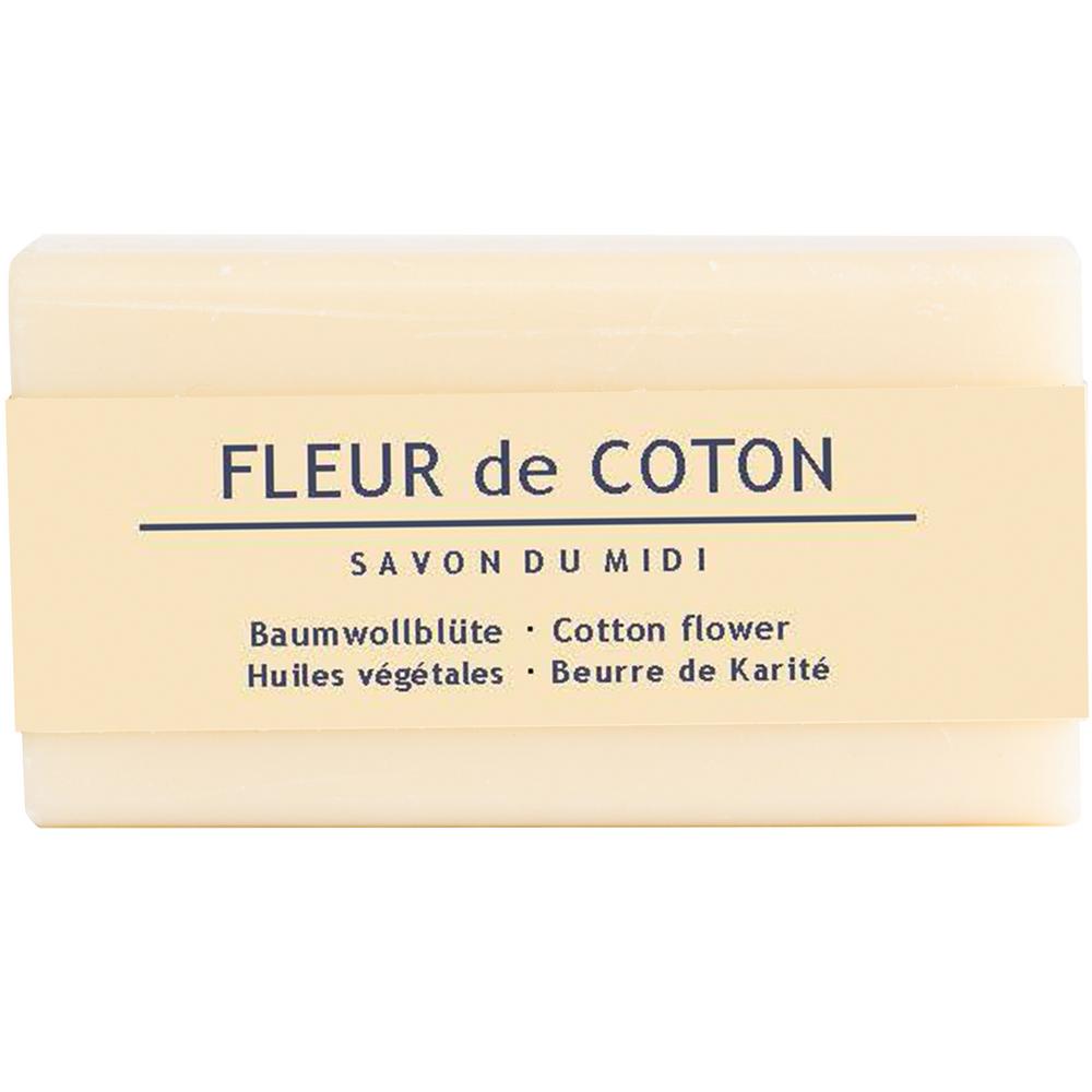 Seife mit Karité Butter Fleur de coton Baumwollblü 100 g