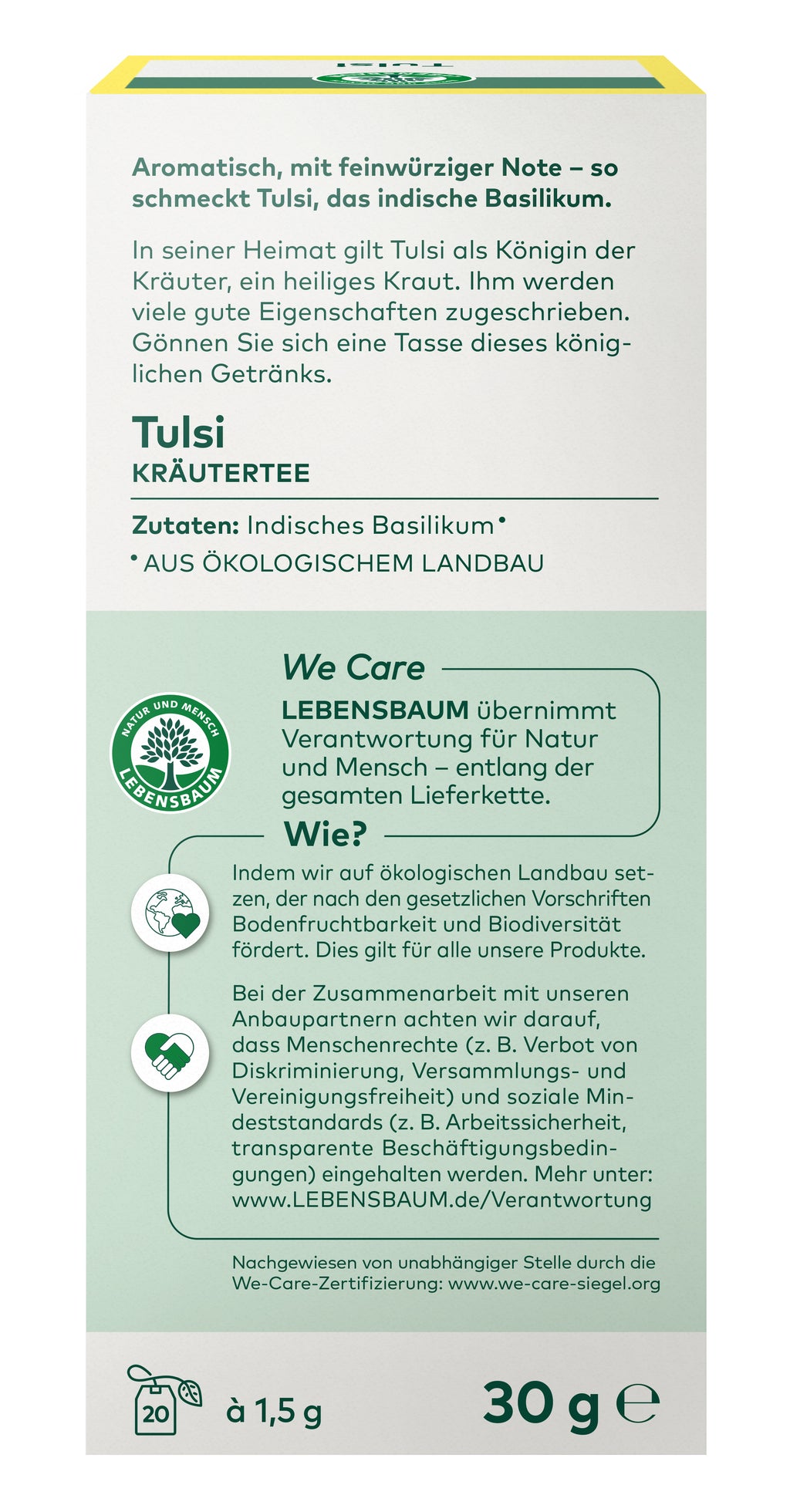 Tulsi Kräutertee 30 g