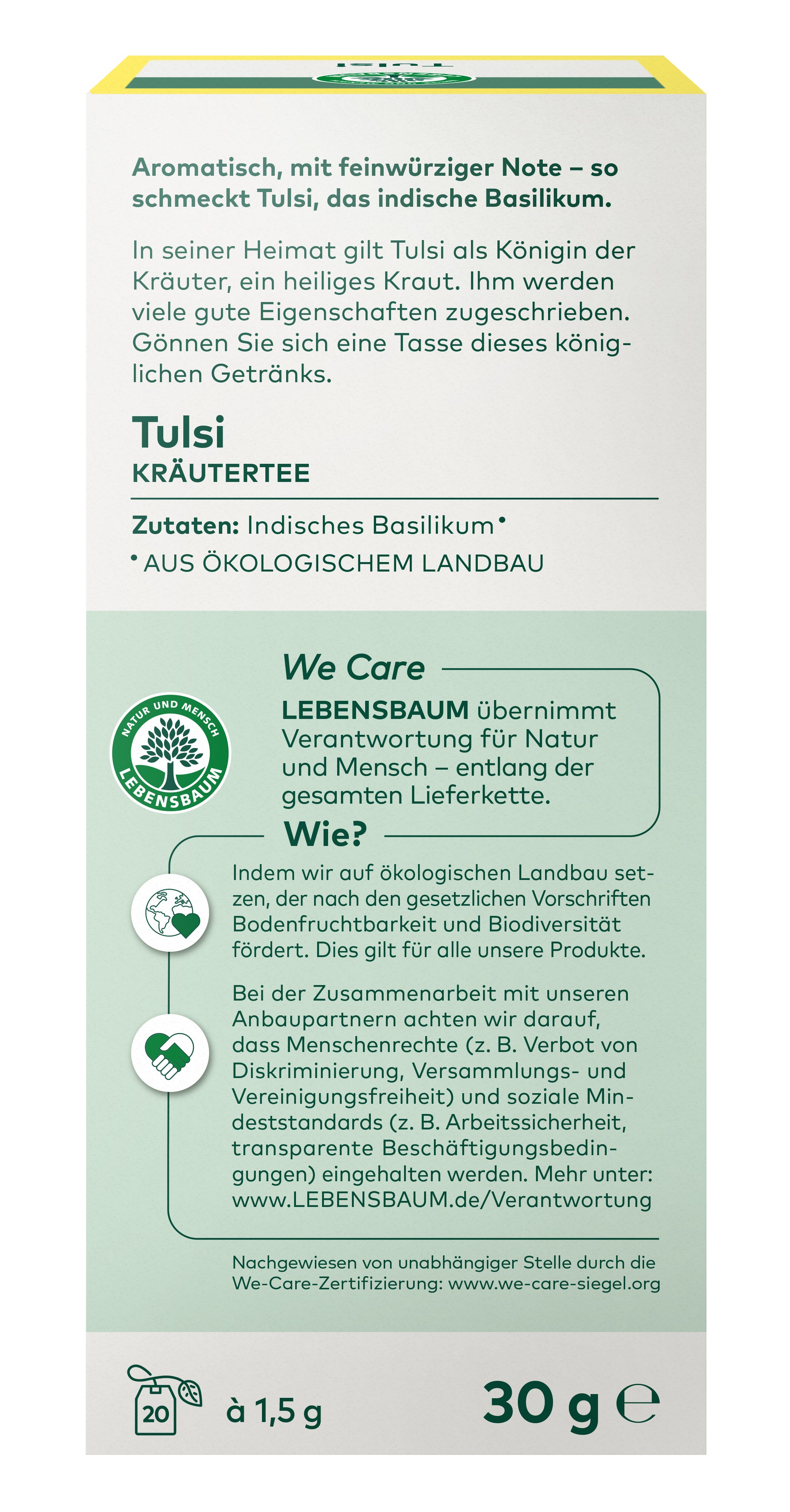 Tulsi Kräutertee 30 g