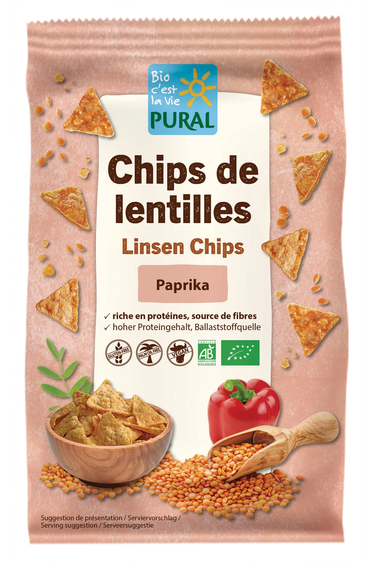 Linsen Chips Paprika 50 g