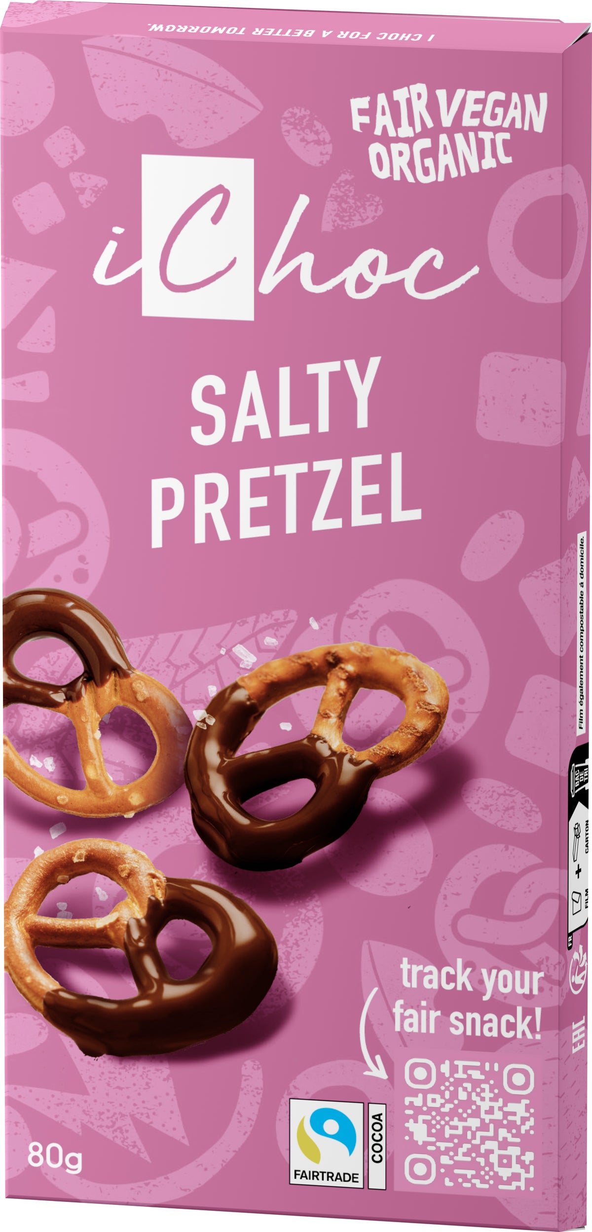 iChoc Salty Pretzel 80 g
