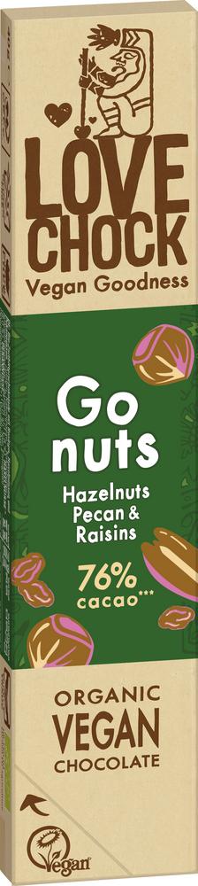 Go Nuts Hazelnuts&Pecan&Raisins Riegel 40 g