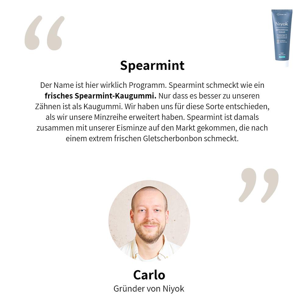 Zahncreme aus Bio-Kokosöl Spearmint 75 ml