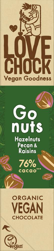 Go Nuts Hazelnuts&Pecan&Raisins Riegel 40 g