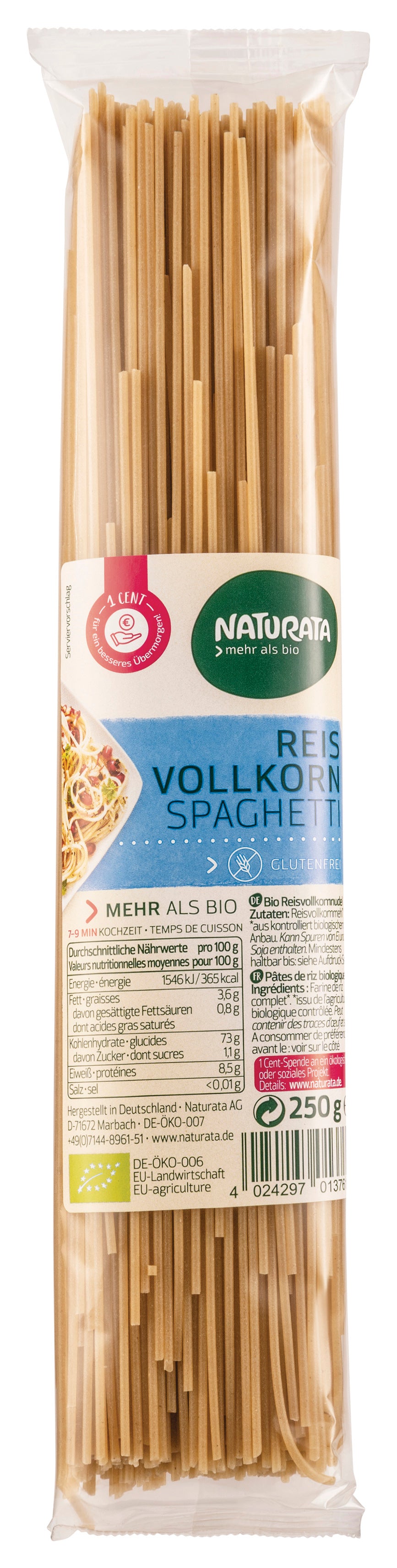 Spaghetti Reis-Vollkorn 250 g