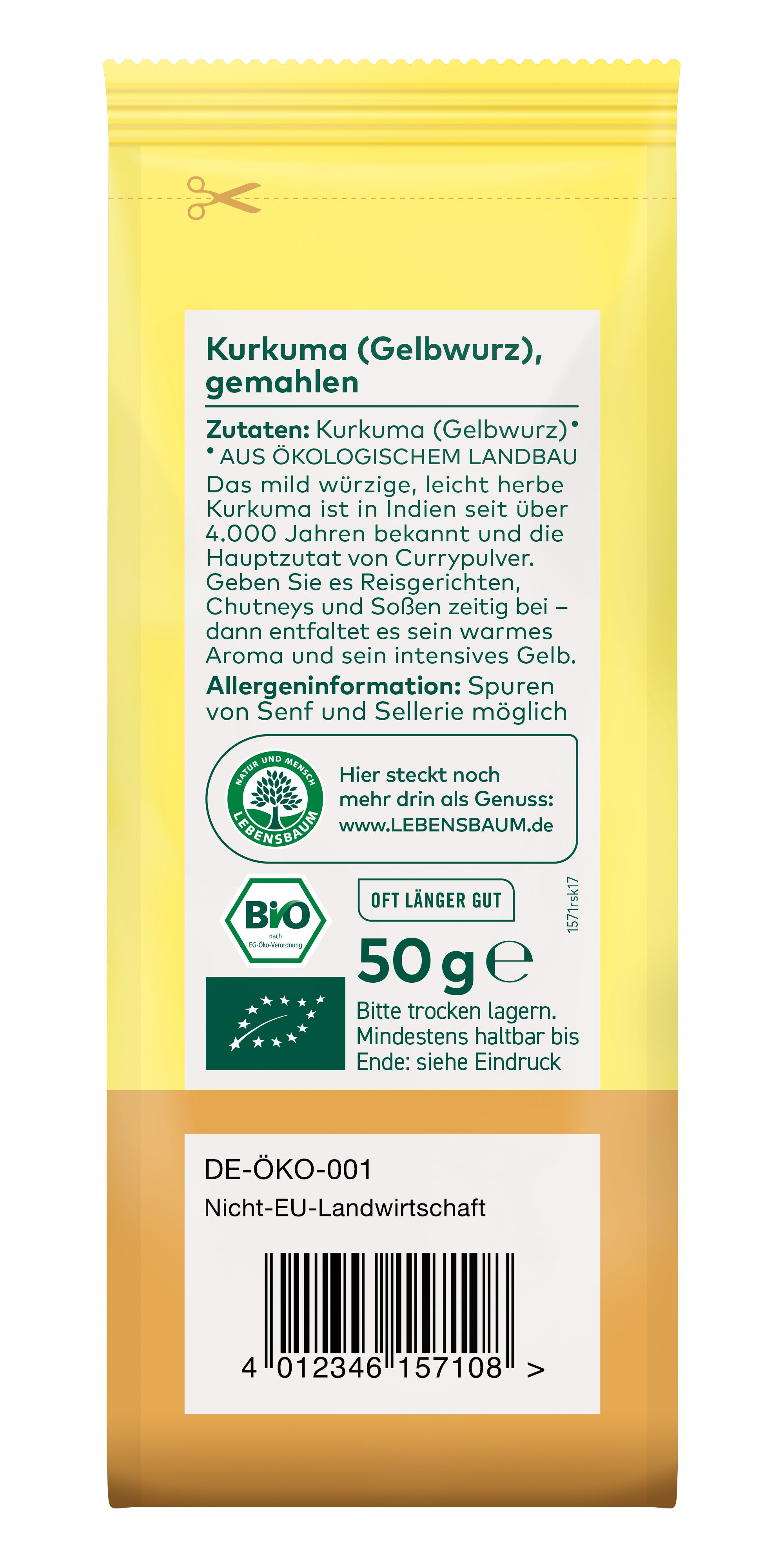 Kurkuma  gemahlen 50 g