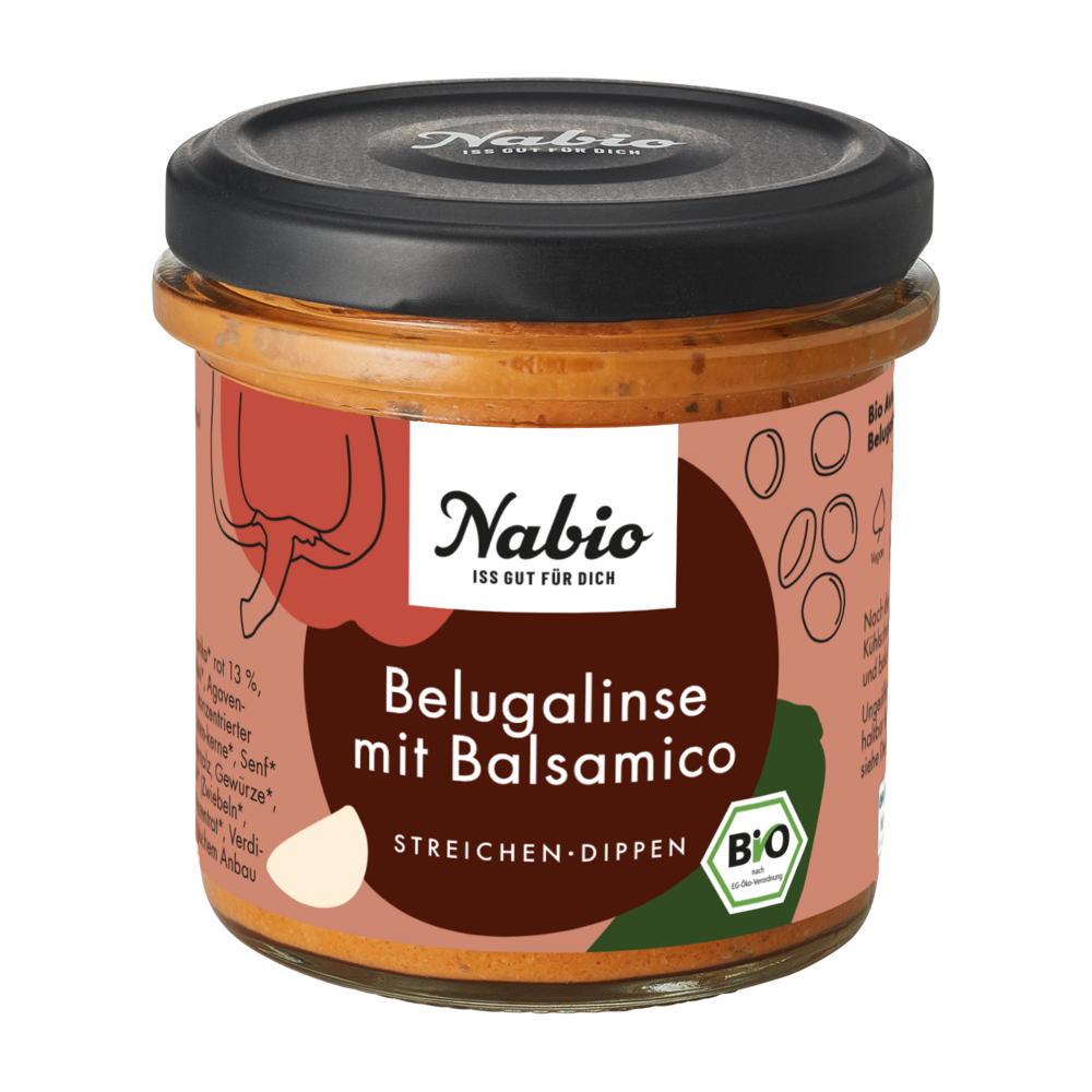 Mediterraner Aufstrich Belugalinse Balsamico 135 g