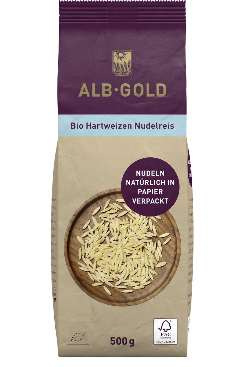 Nudelreis Hartweizen Papierverpackung 500 g