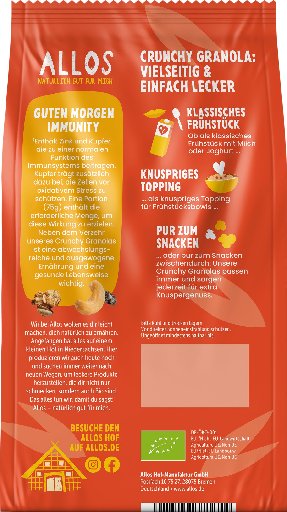 Crunchy Granola Immunity 375 g