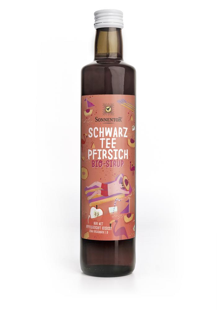 Schwarztee-Pfirsich-Eistee Sirup 500 ml