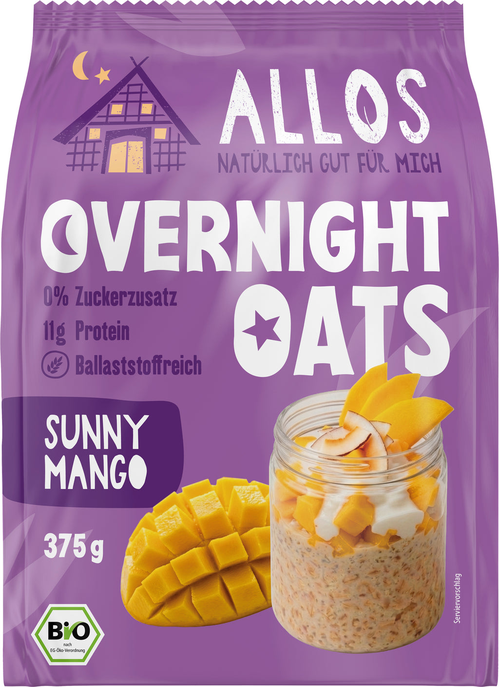 Overnight Oats Sunny Mango 375 g