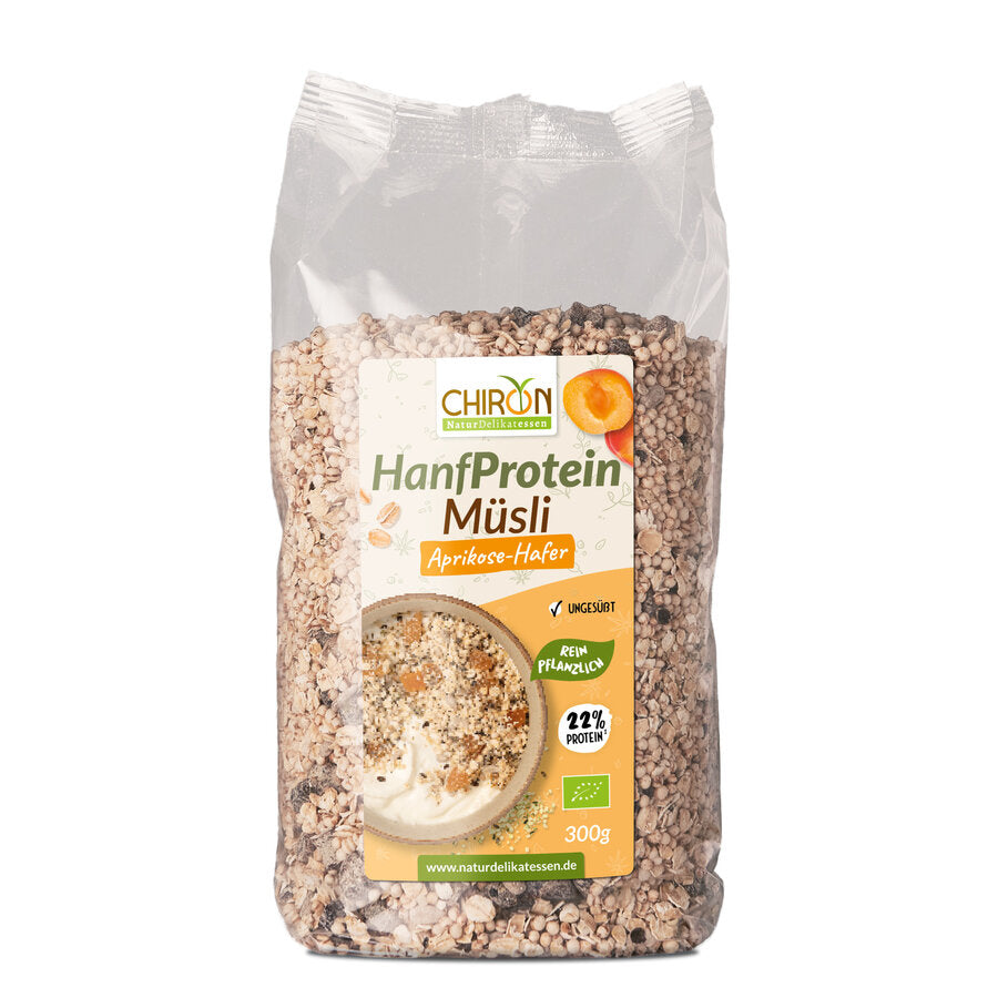 Hanf-Proteinmüsli Aprikose-Hafer 500 g