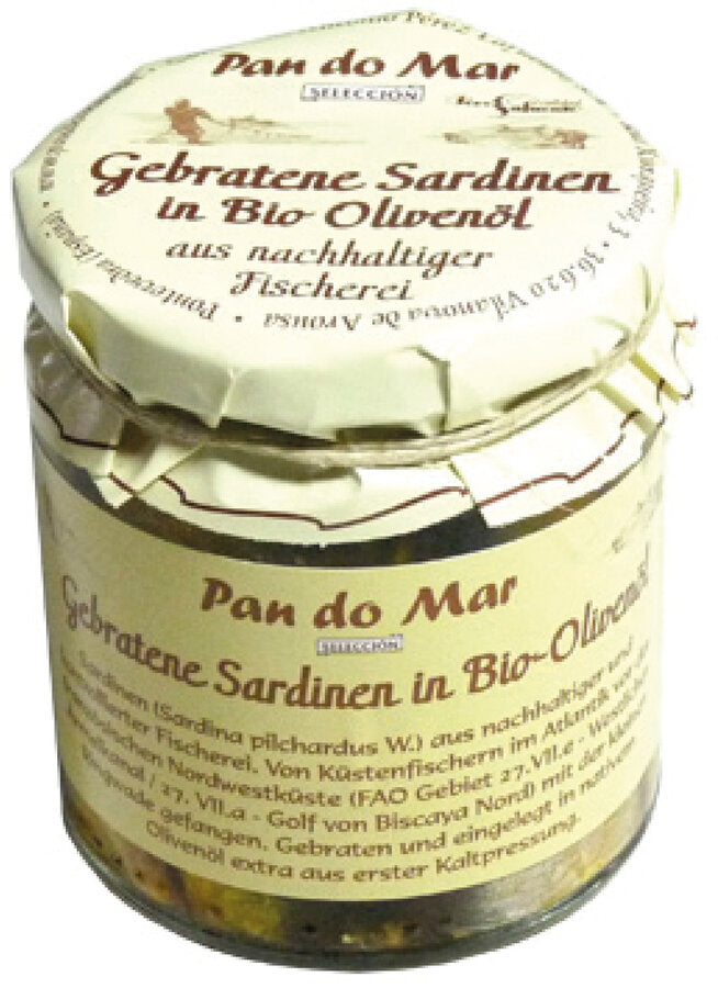Gebratene Sardinen in Bio-Olivenöl 220 g