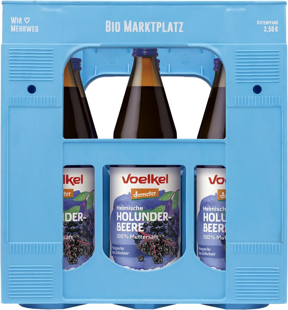 Heimische Holunderbeere demeter 100% Muttersaft 750 ml