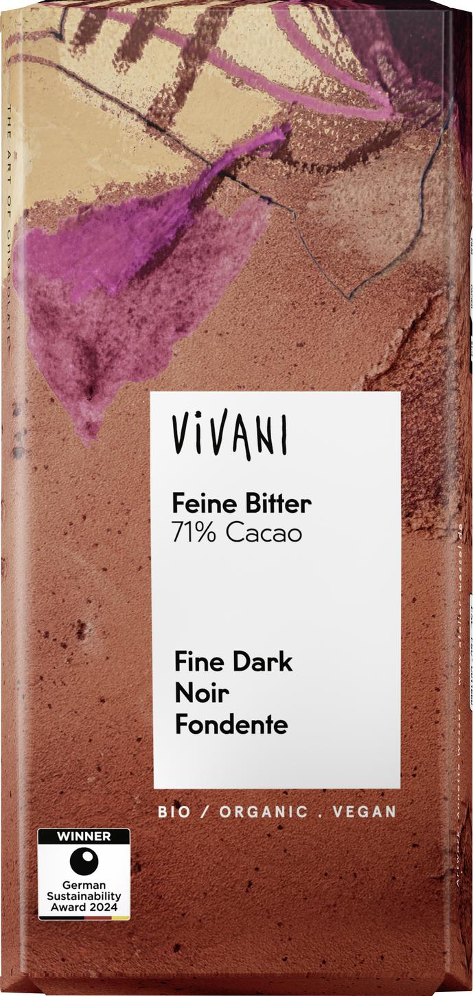 Feine Bitter Schokolade 71% Cacao 80 g