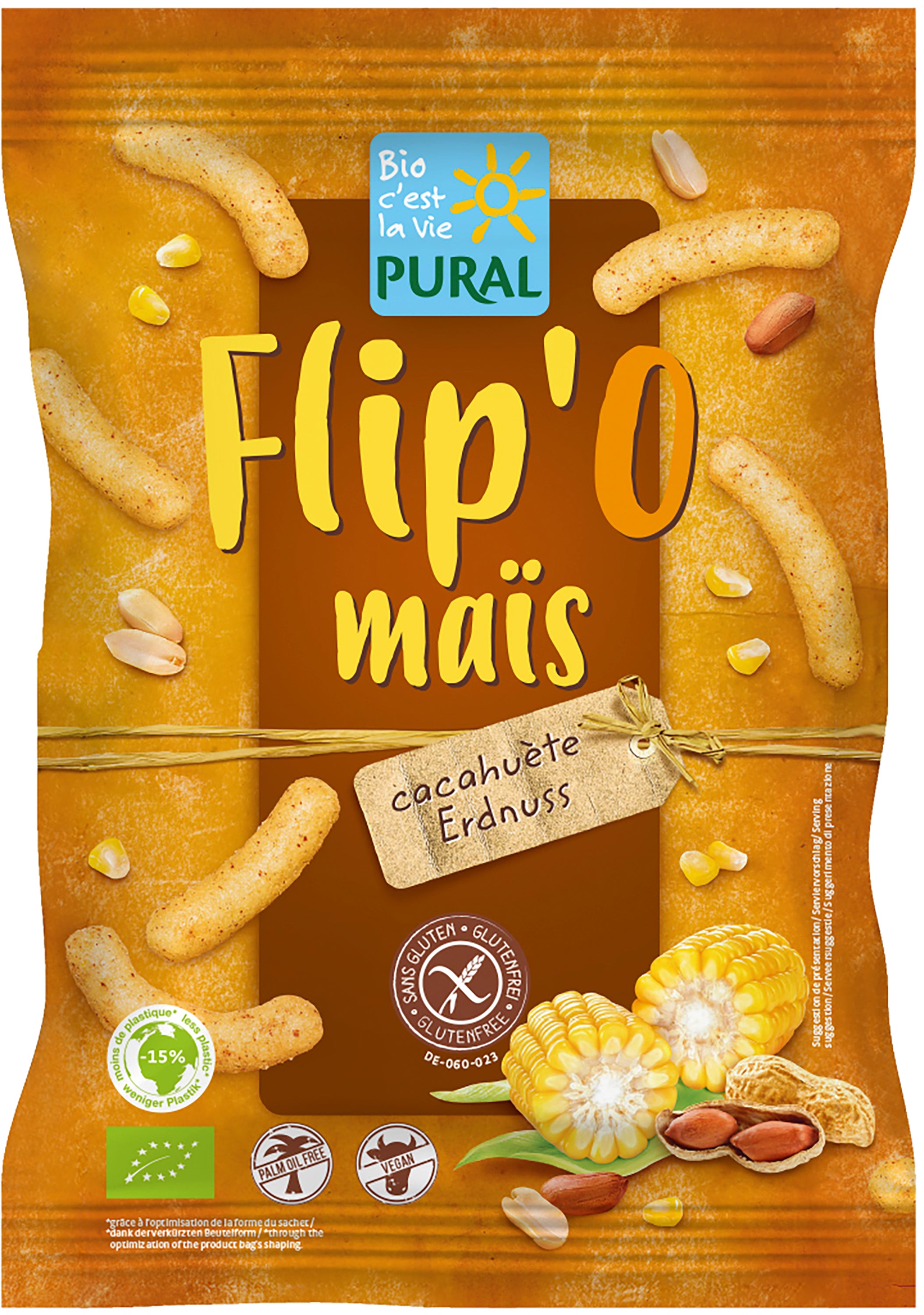 Flip'O ma?s Erdnuss Maisflips glutenfrei 100 g