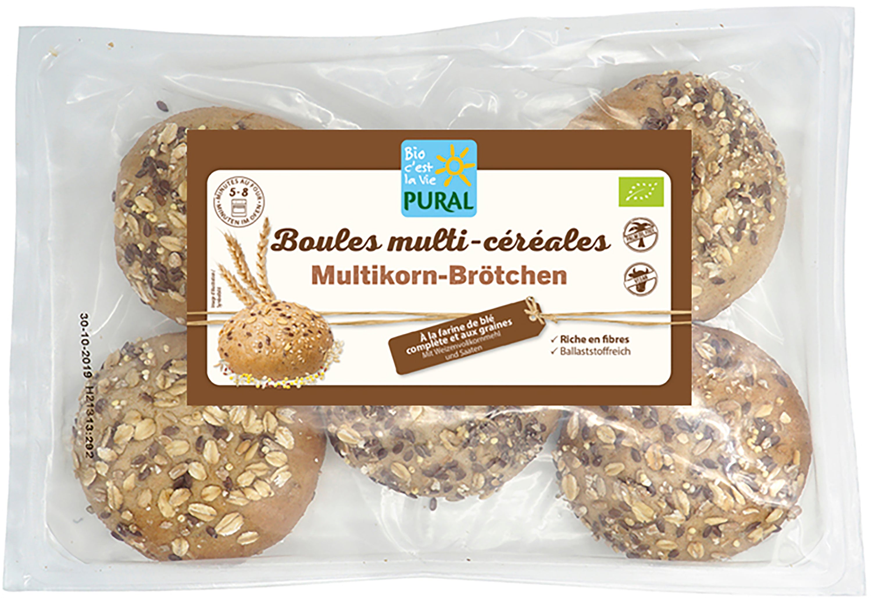 Multikorn Brötchen zum Aufbacken 275 g