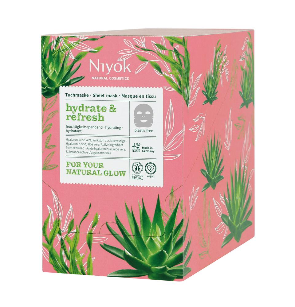 Feuchtigkeitsspendende Tuchmaske hydrate & refresh 1 Stk
