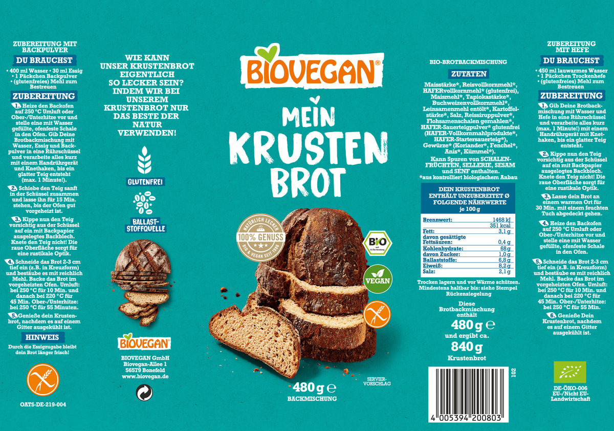 Backmischung Mein Krustenbrot 480 g