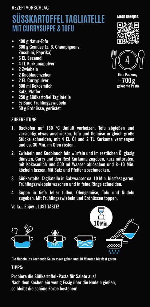 Süßkartoffel Glas-Tagliatelle 250 g