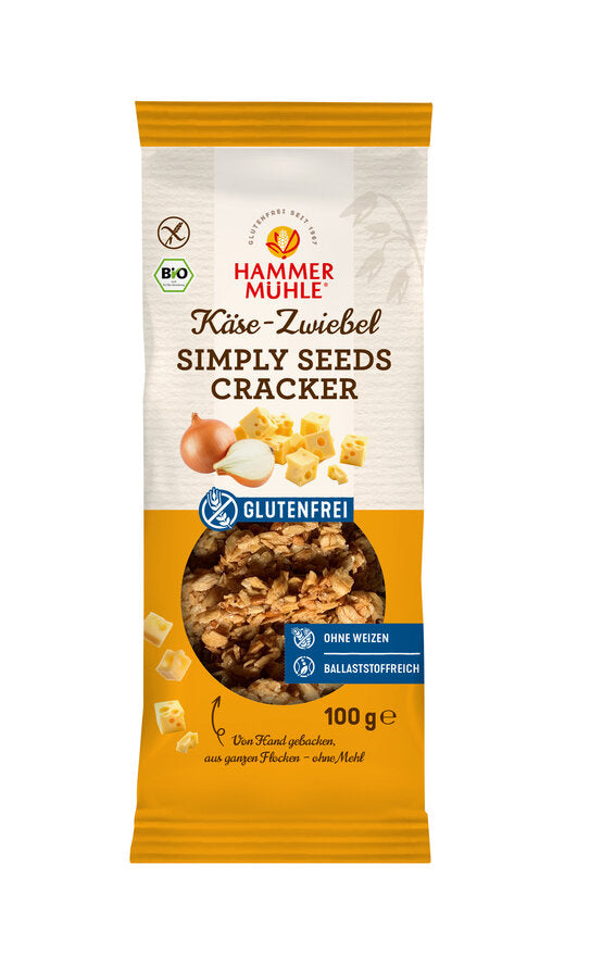 Simply Seeds Cracker Käse-Zwiebel 100 g