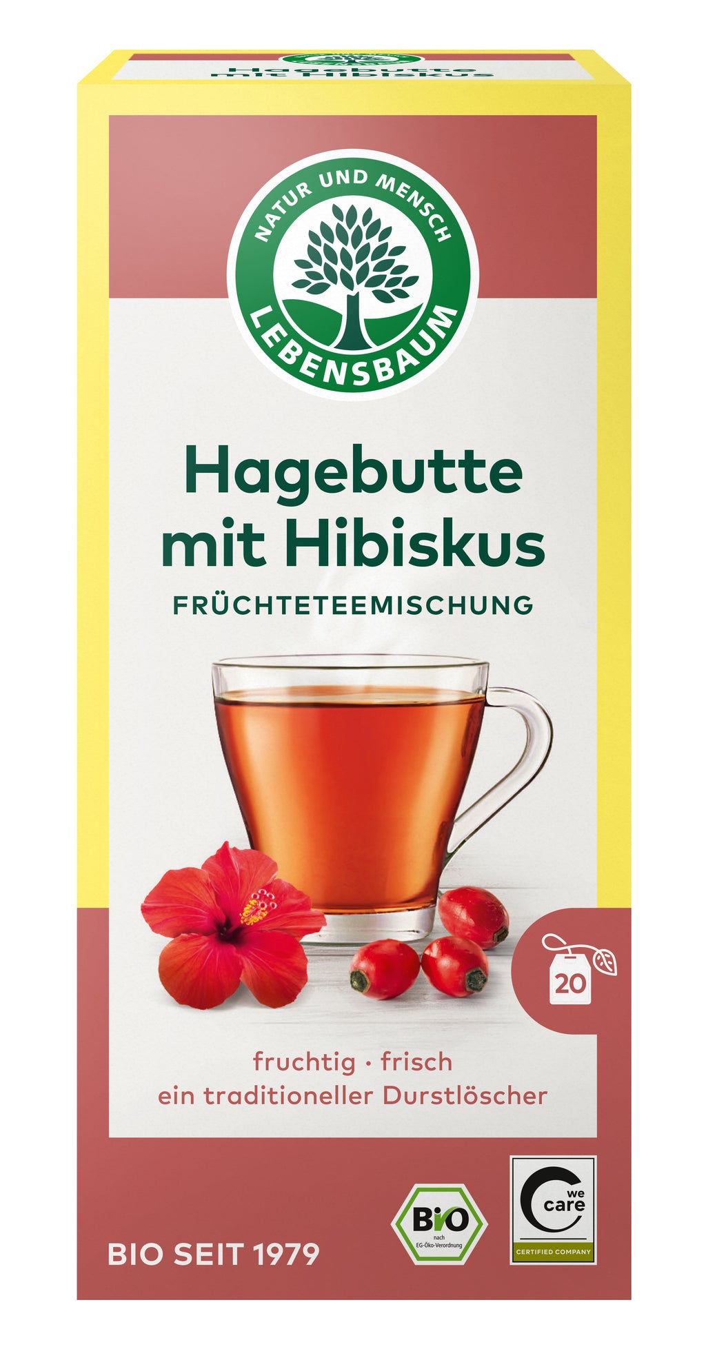 Hagebutte mit Hibiskus Früchtetee 50 g
