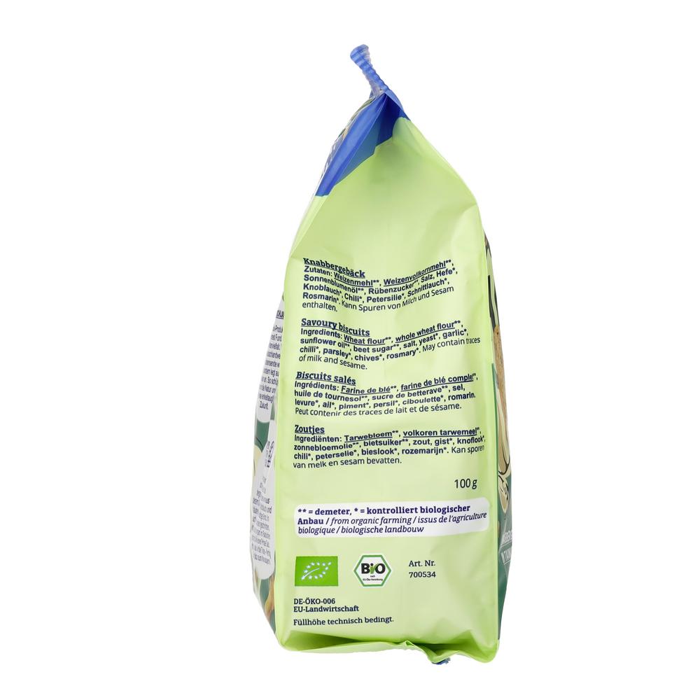 Brot-Chips Knoblauch & Kräuter demeter 100 g