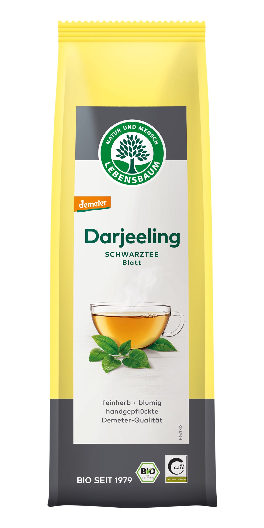 Darjeeling Schwarztee Blatt demeter 75 g