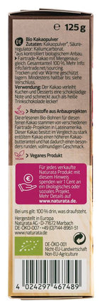 Kakao schwach entölt 20-22% Kakaobutter 125 g