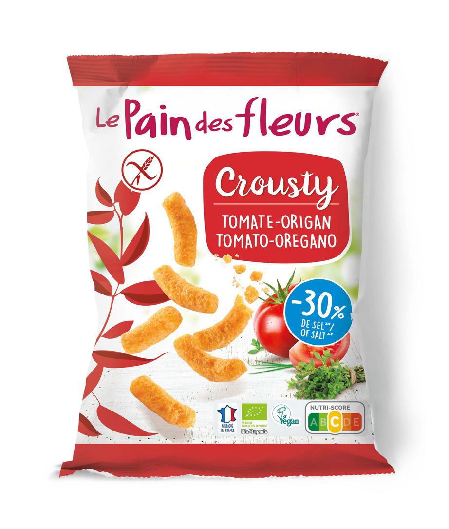 Crousty Flips aus Tomate und Maismehl 75 g