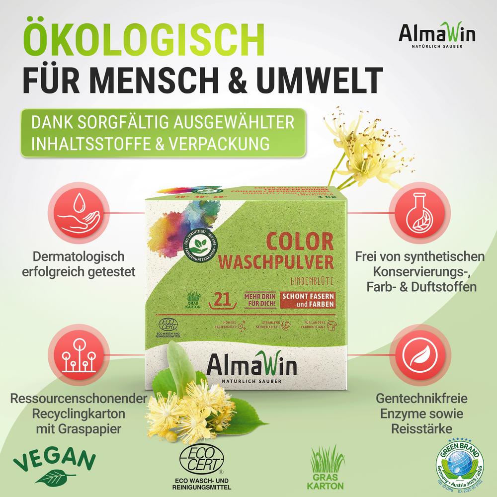 COLOR Waschmittel Lindenblüte 1 kg