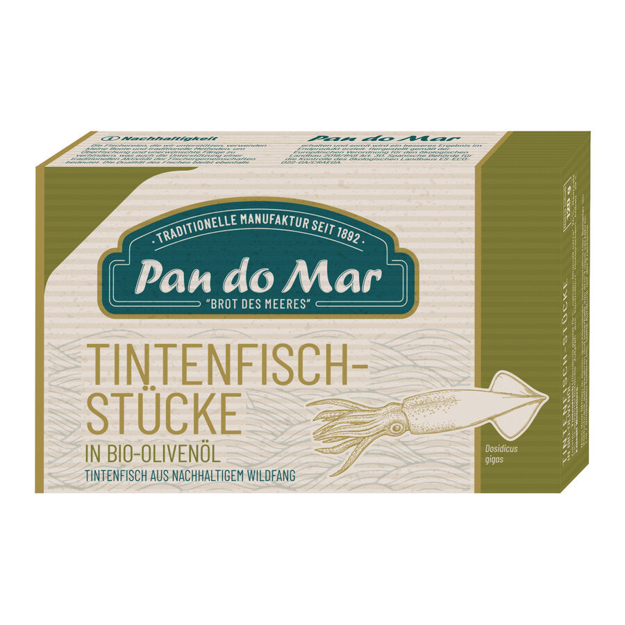 Tintenfischstücke in Bio-Olivenöl 120 g