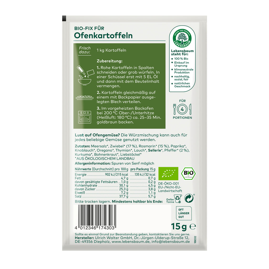Würzmischung für Ofenkartoffeln 15 g
