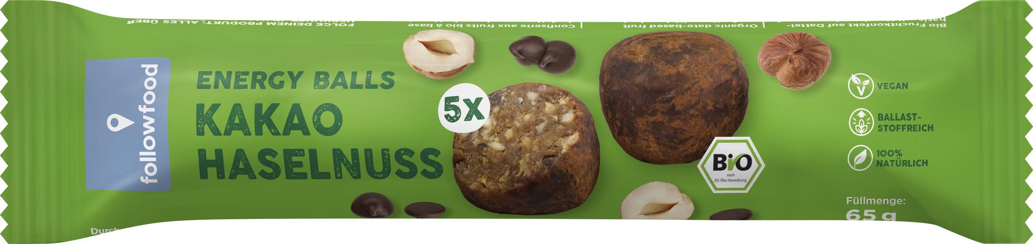 Kakao & Haselnuss Dattelkugeln 50 g