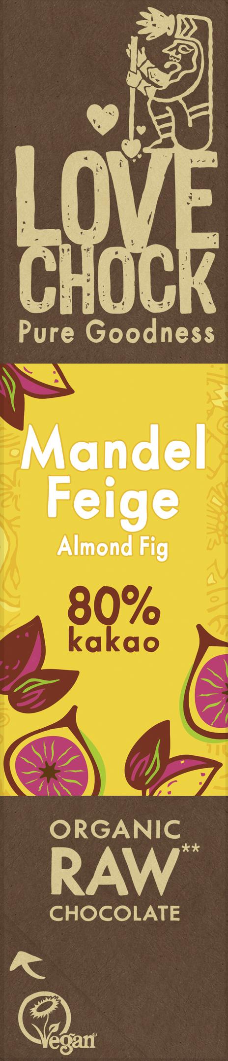 Lovechock Mandel-Feige 81% Kakao 40 g